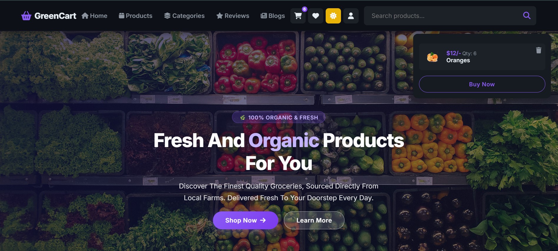 E-commerce Grocery Store